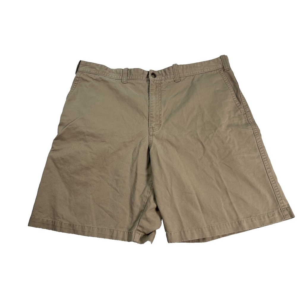 Eddie Bauer Shorts Mens Size 40‎ Khaki Beige Flat Front